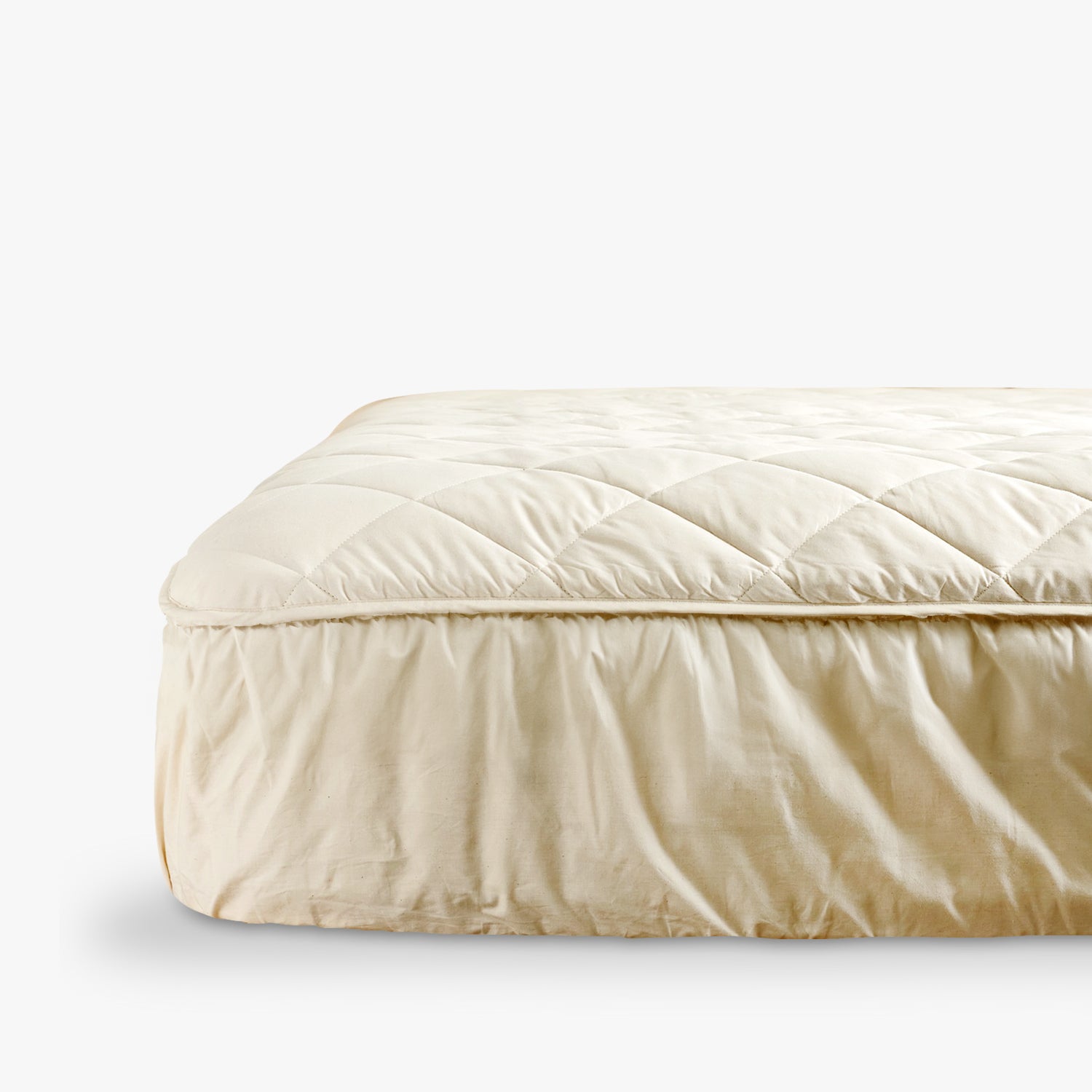 Deluxe Washable Wool Mattress Protector with Extra Deep Skirt