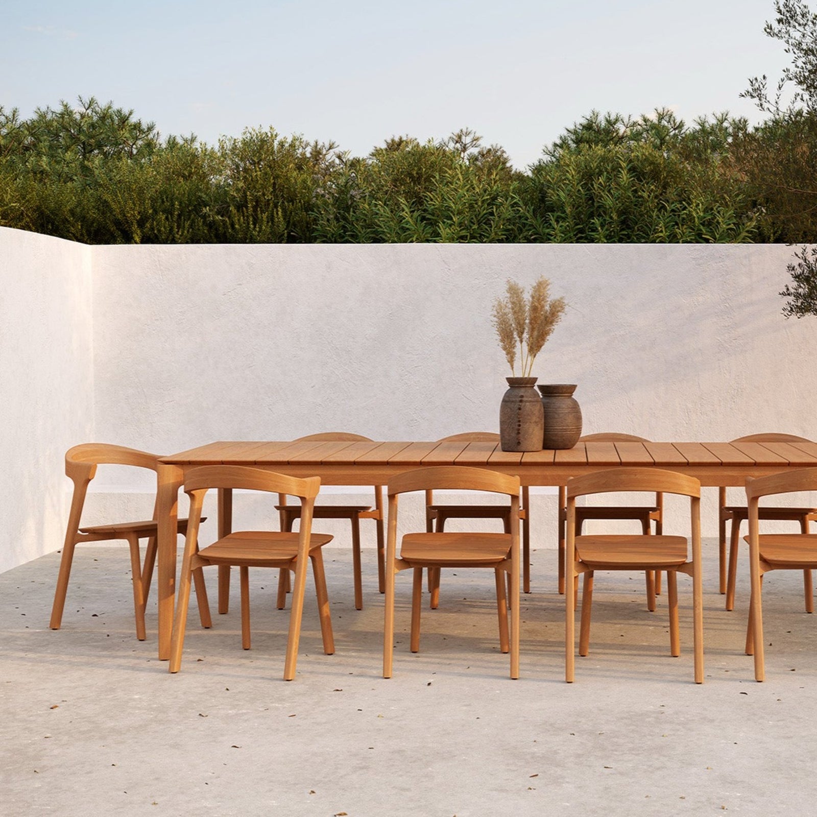 Outdoor Teak Bok Dining Table