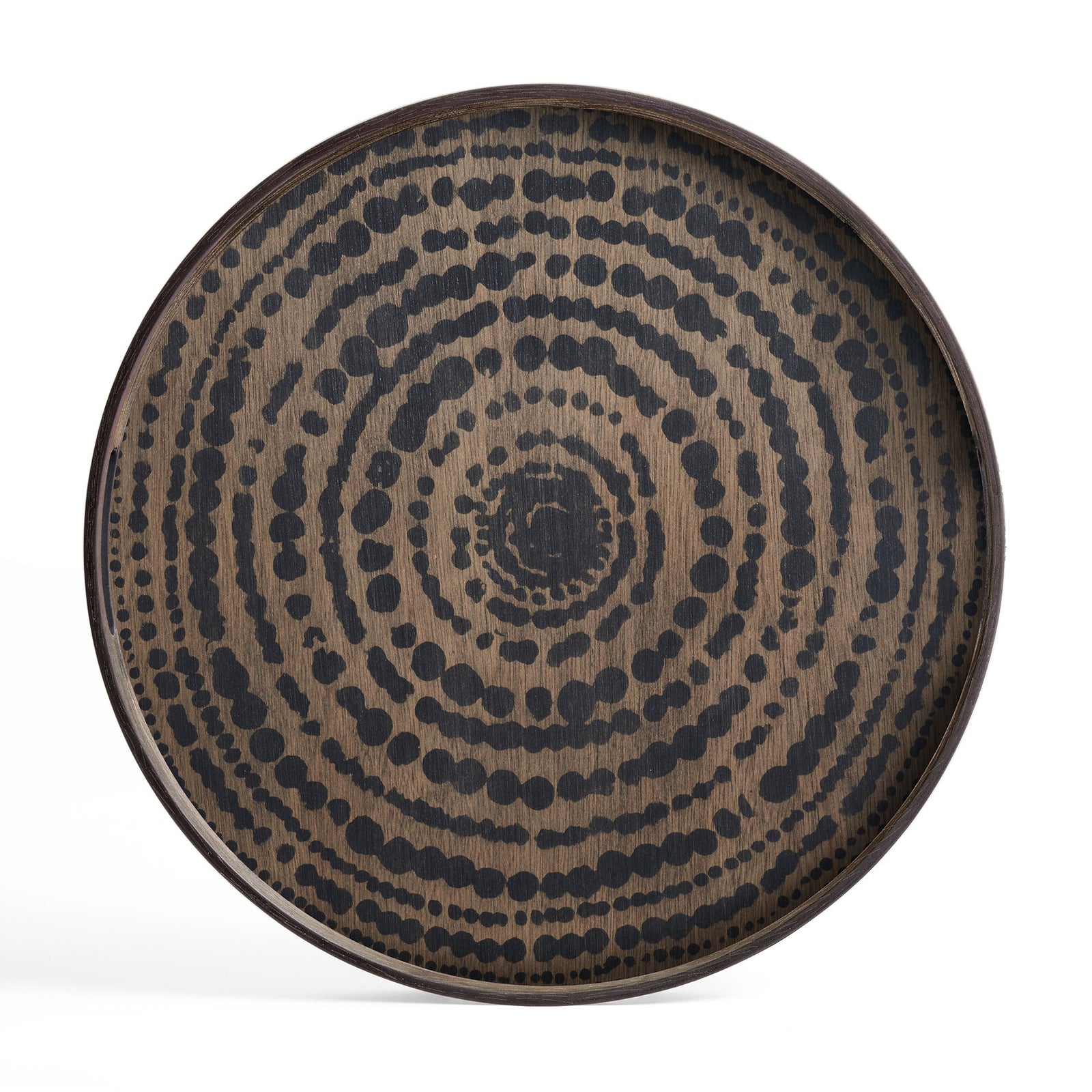 Black Beads wooden tray