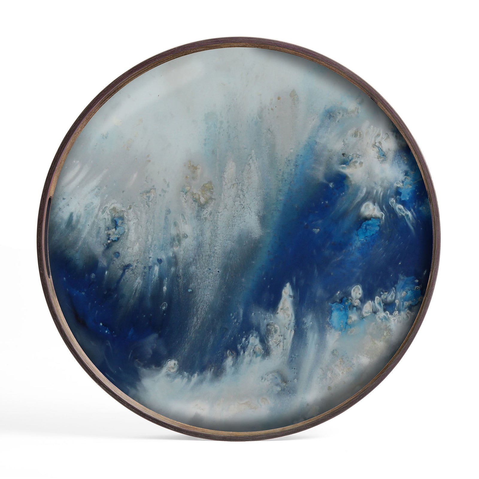 Blue Mist Organic Glass Tray