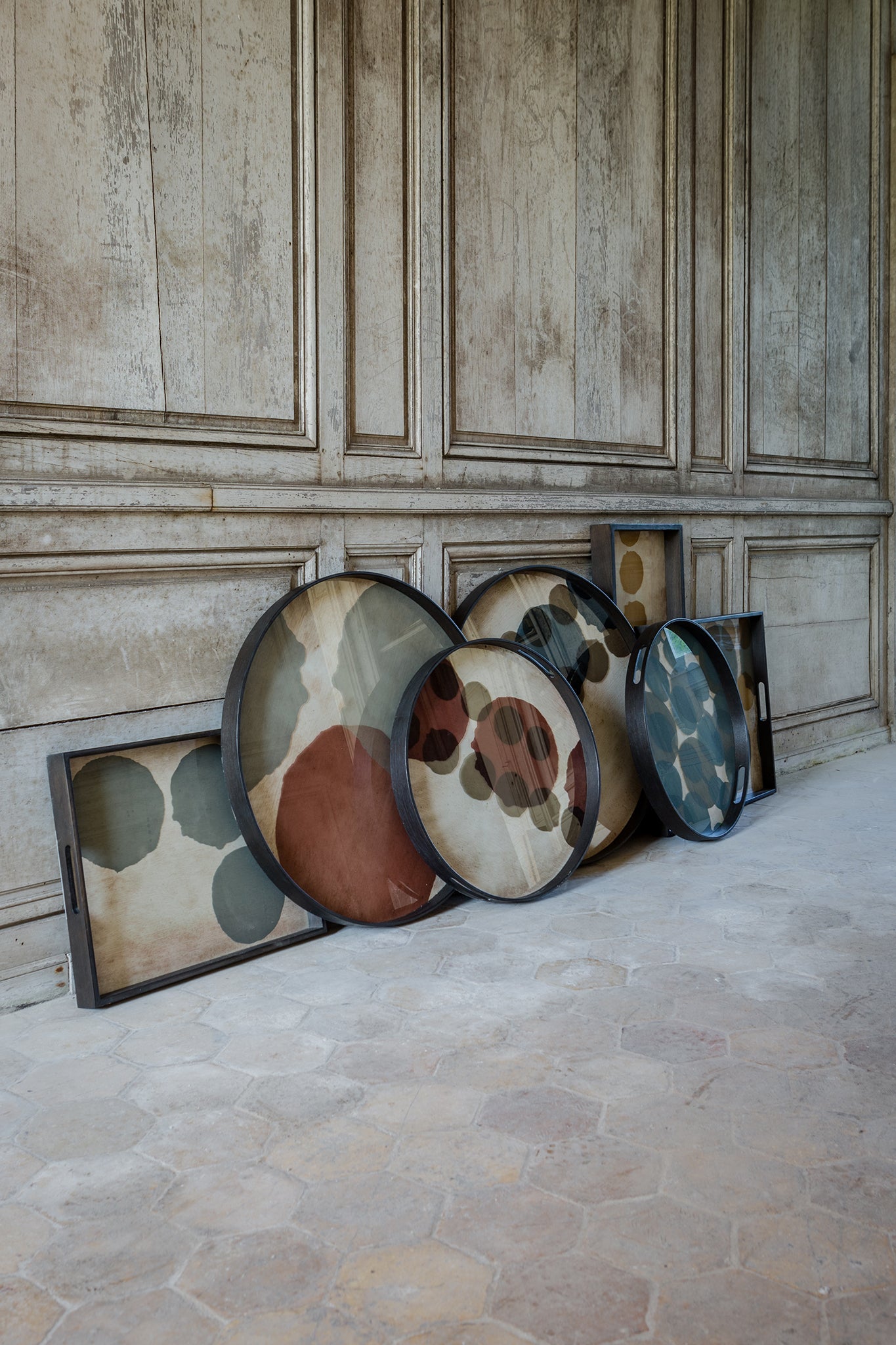 Connected Dots Glass Tray