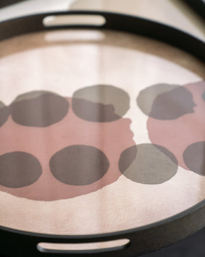 Pinot Layered Dots Glass Tray