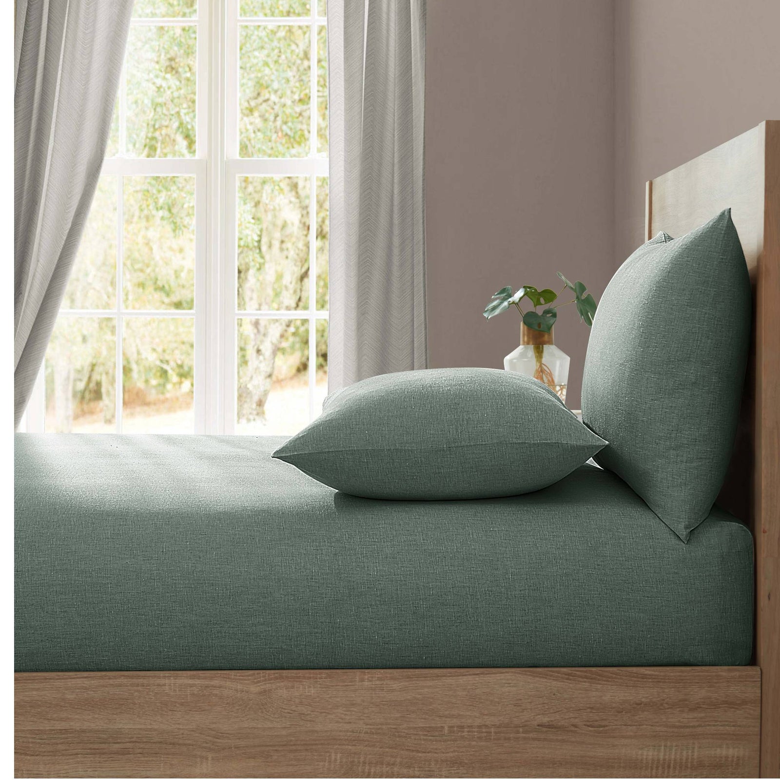 Lazy Linen Bed Linen Sage