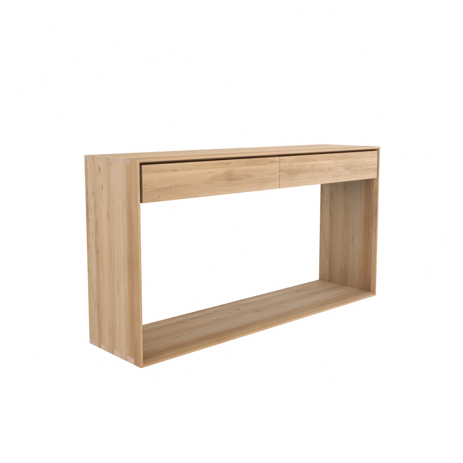 Oak Nordic Console Table