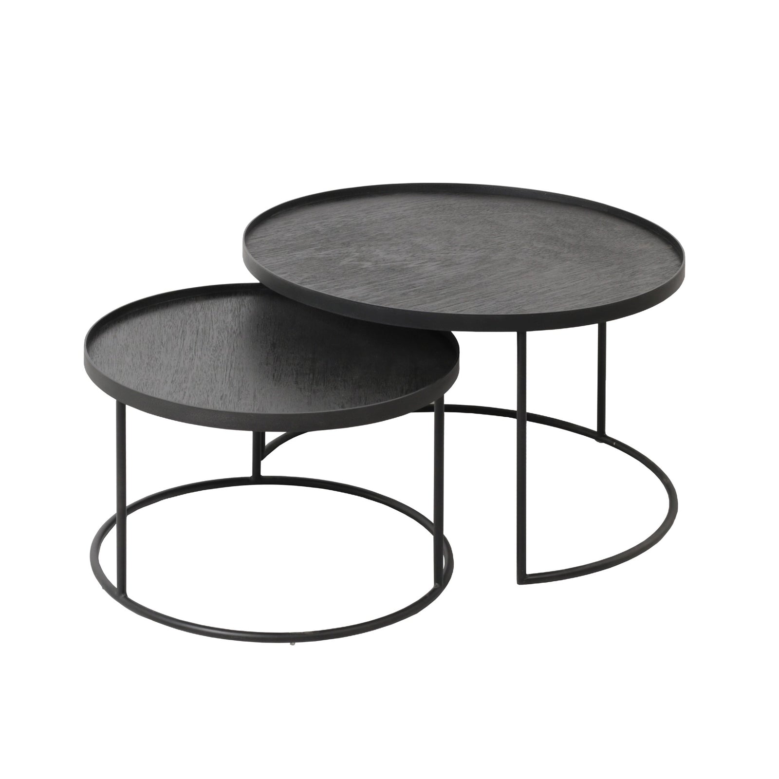 Round Tray Coffee Table Set