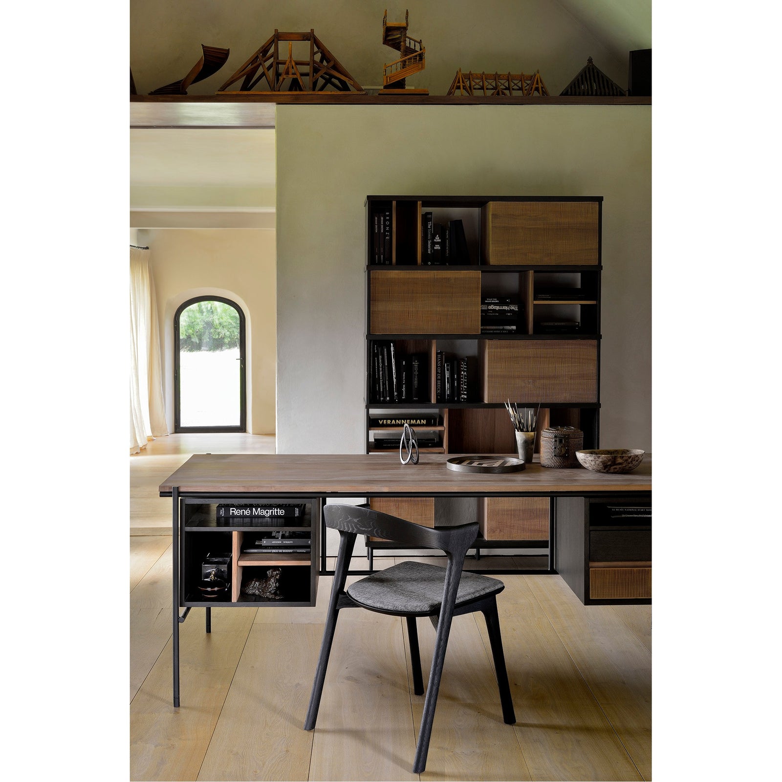 Teak Oscar Desk with Drawers