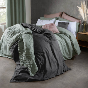 Lazy Linen Bed Linen Charcoal