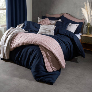 Lazy Linen Bed Linen Navy