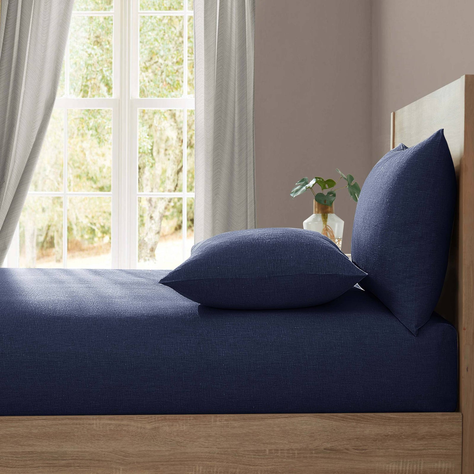 Lazy Linen Bed Linen Navy
